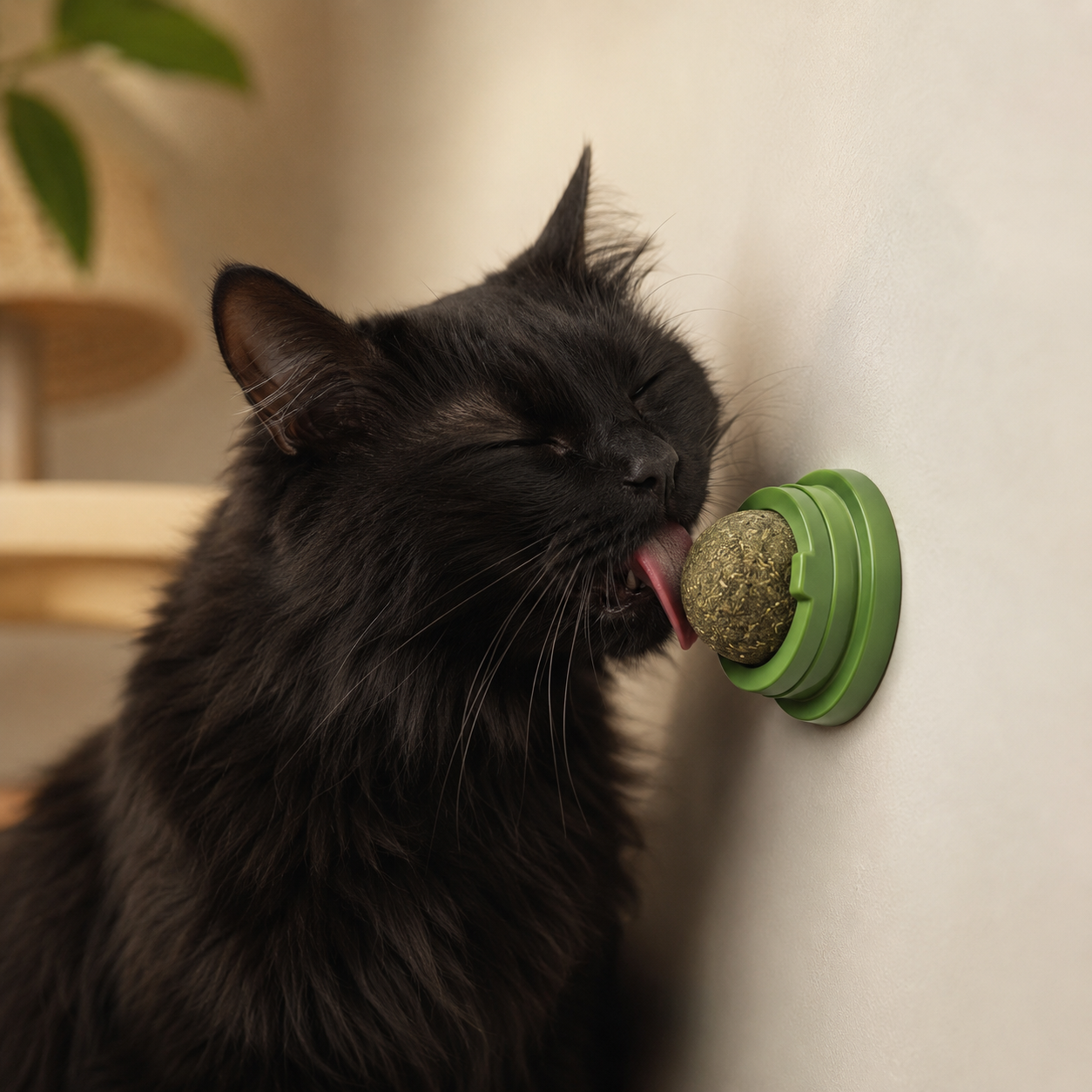 Wall High Ball — Catnip Stick-On Wall Toy